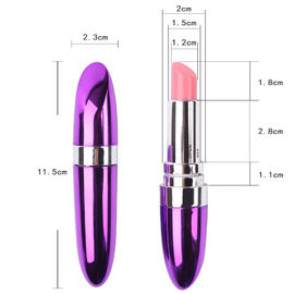 De waterdichte Vibrator Mini Massager Lipstick Vibe van de Lippenstiftkogel 1 Snelheid